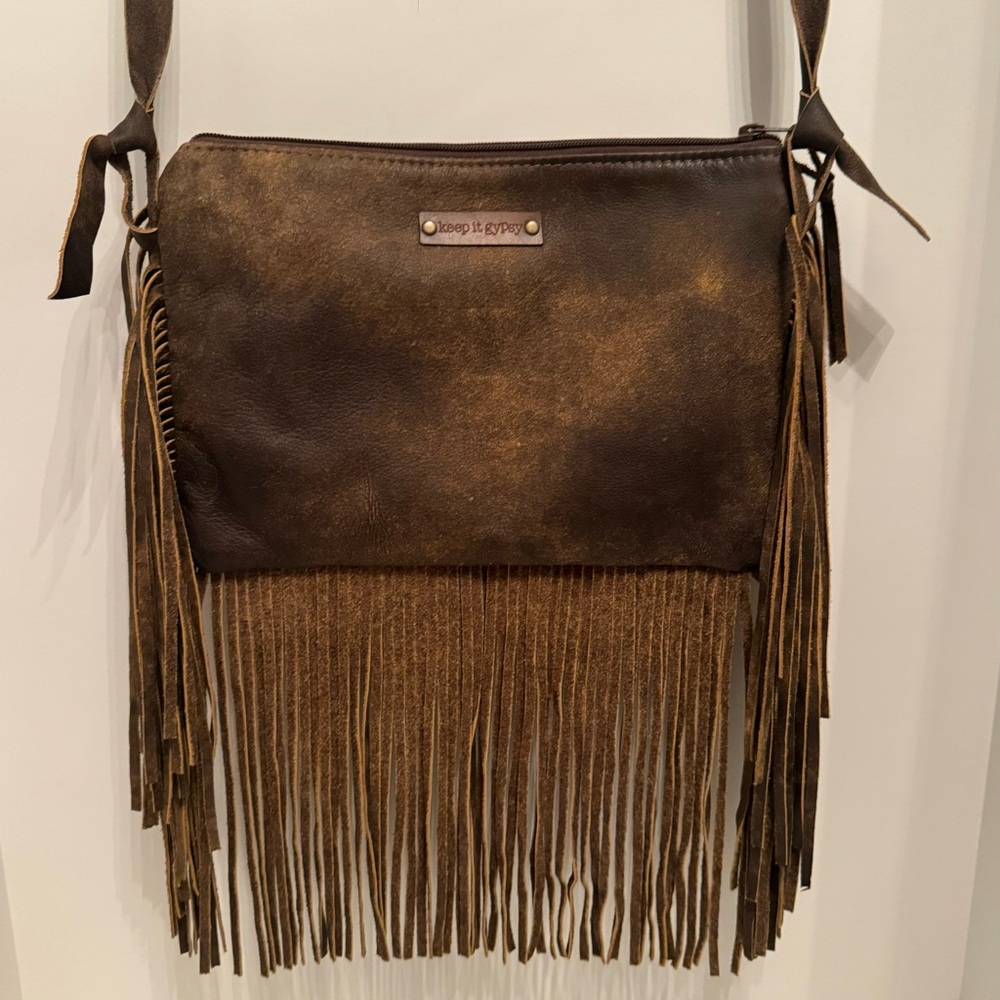 Keep It Gypsy Upcycled LV Fringe Crossbody - Picture 2 of 8